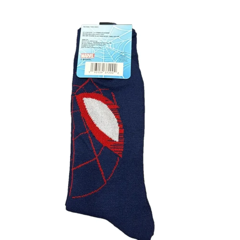 Marvel Spider-Man Blue and Red Casual Socks NWT